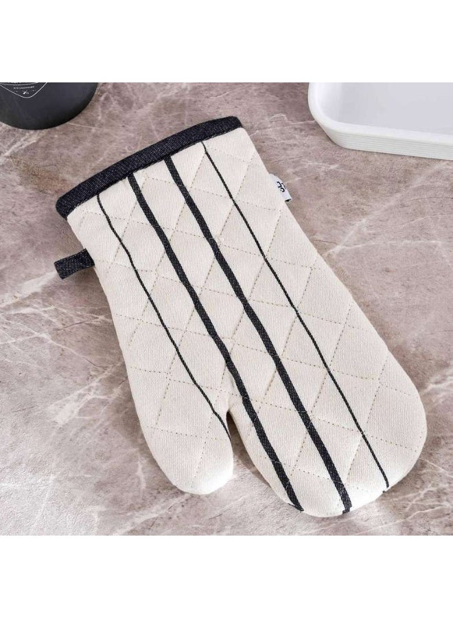 Pan Home قفاز فرن نايرا مخطط - أسود - Image 1