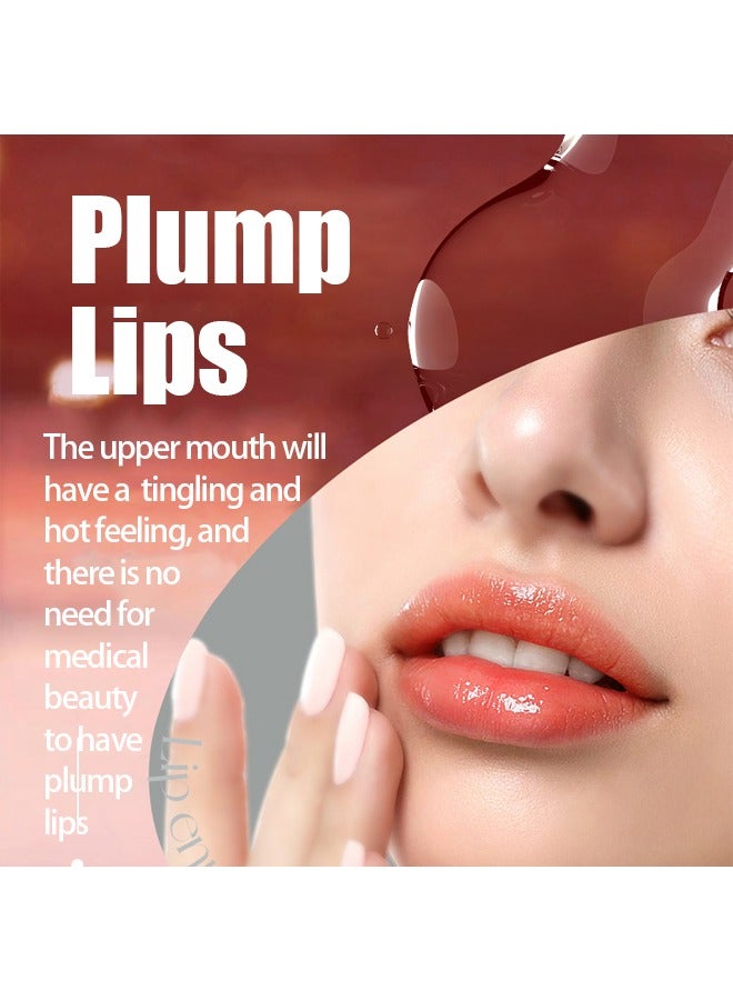 شيلافز ممتلئ الشفاه - ملمس الشفاه الناري ، العناية بالشفاه المرطبة ، زيت الشفاه النباتية ، مصل علاجي مكثف للشفاه الجافة المتشققة ، قناع الشفاه الملمع الخشبي ، 05 # عسل الكراميل  ... - Image 4