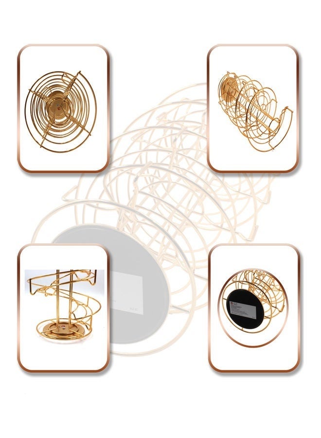 LC Coffee Capsule Holder Stand with Spiral Metal Design for Kitchen Countertop - Image 5