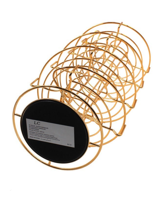 LC Coffee Capsule Holder Stand with Spiral Metal Design for Kitchen Countertop - Image 2