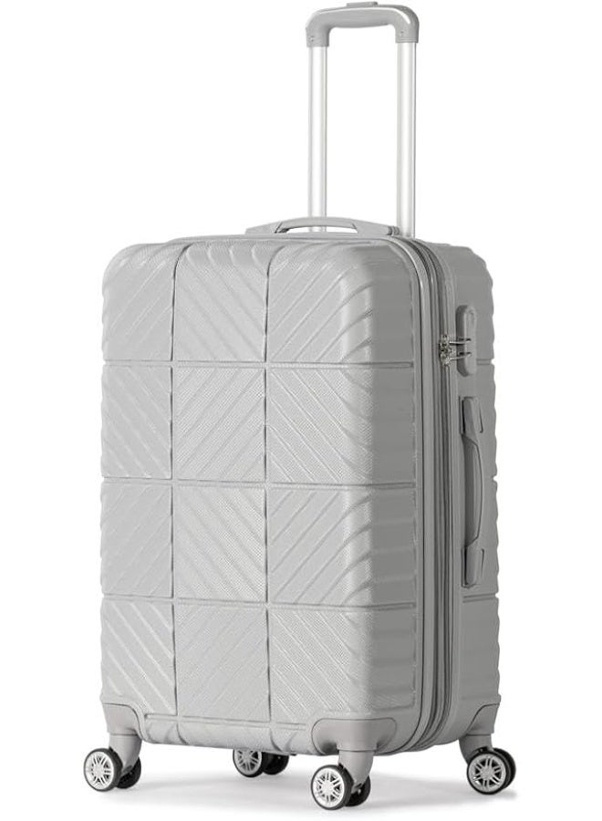 4-Piece Hardside Expandable Luggage Set with 8 Spinner Wheels, ABS Travel Suitcases, Combination Lock, Lightweight Durable Suitcase Set, 18/20/24/28 Inch - Image 3