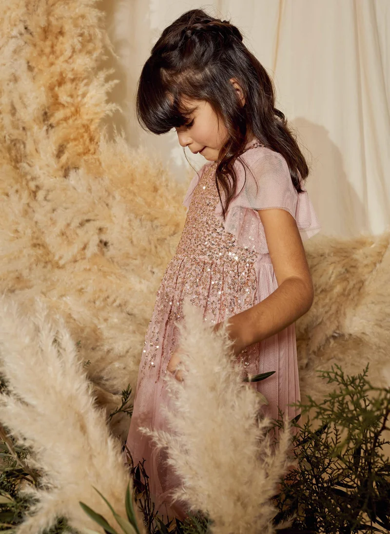 زيبي Zippy Tulle Dress With Sequins For Girls