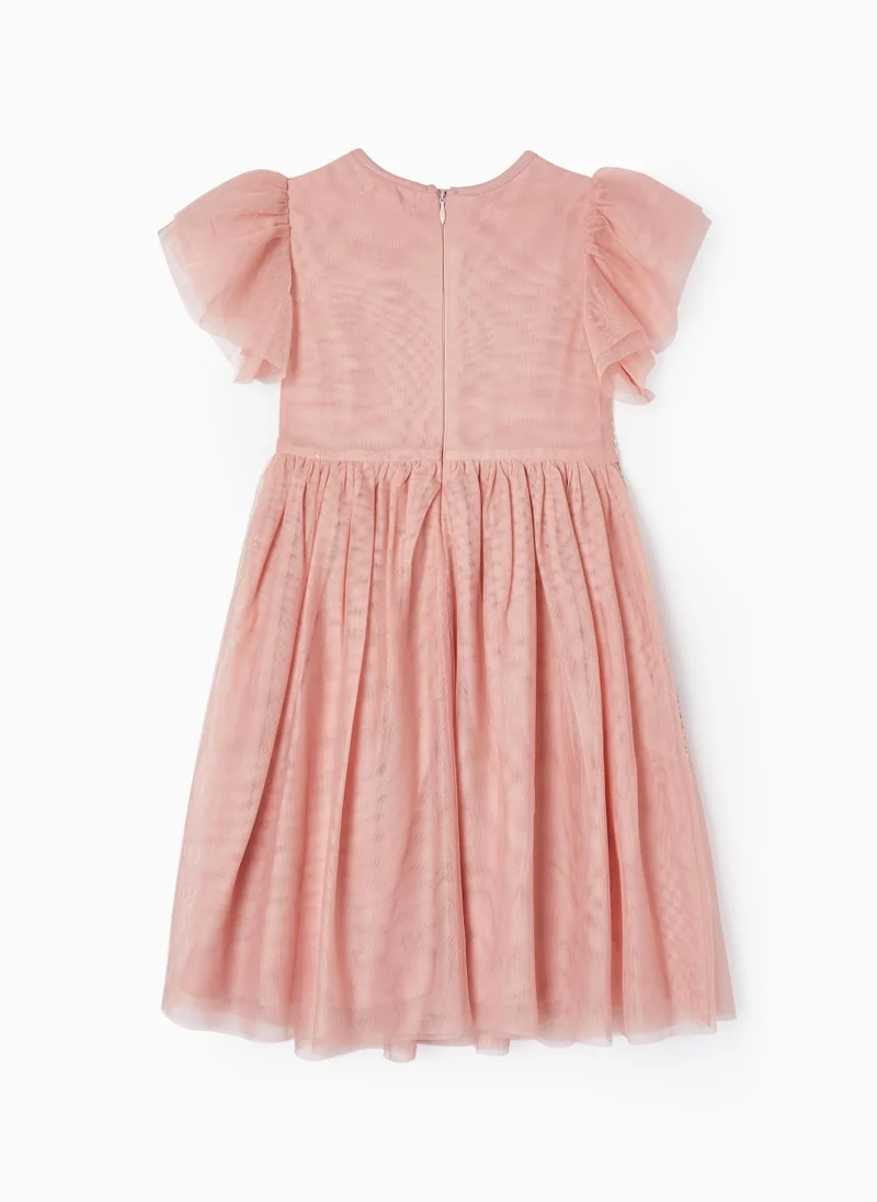 زيبي Zippy Tulle Dress With Sequins For Girls