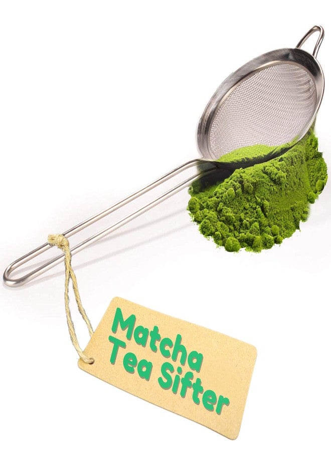 BambooMN Stainless Steel Strainer Sifter for Matcha Green Tea Powder - Image 1