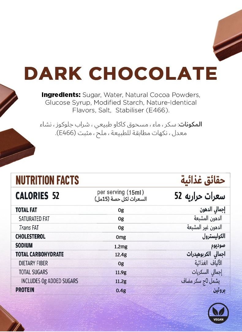 Just Chill Drinks Co. - Dark Chocolate Sauce 1.89 Litre - Image 1
