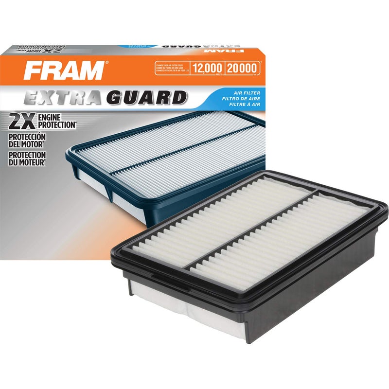 FRAM Extra Guard Rectangular Panel Engine Air Filter Replacement, Easy Install w/Advanced Engine Protection and Optimal Performance, CA12057 - Image 1