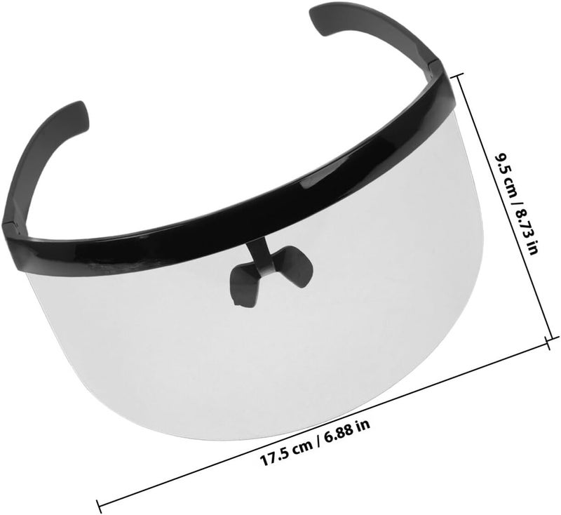 Abaodam Windproof Cycling Goggles with Visor, Outdoor Riding Eye Protector for Men and Women, Integrated Sunshade Motorcycle Goggles with Anti-dust Lens for Biking and Atv Safety - Image 2