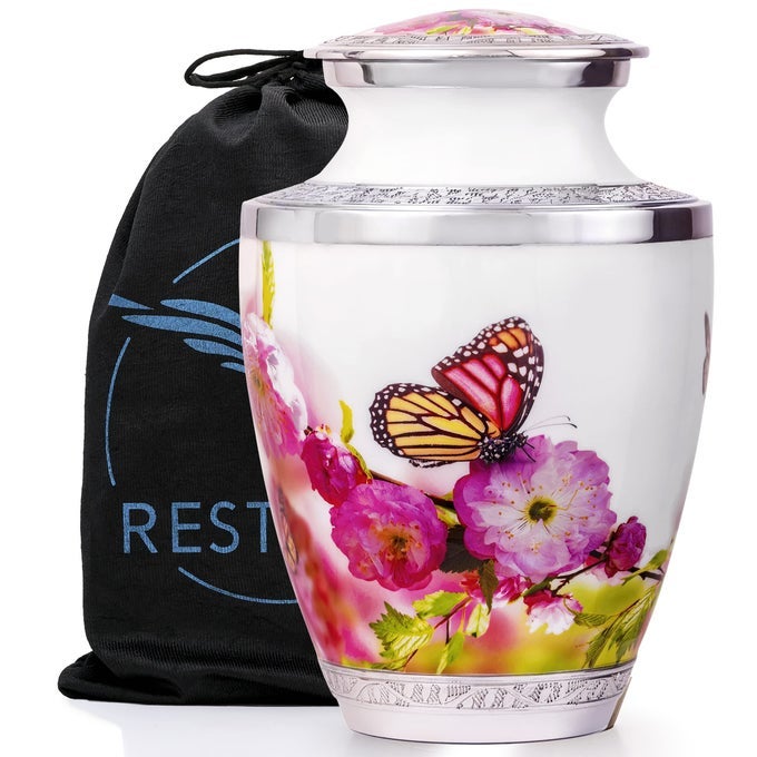 Monarch Butterfly urn Cremation urns for Human Ashes Adult Female mom Decorative urns for Adult Female
