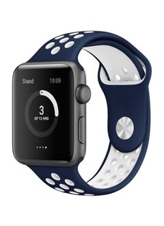 NIBEMINENT Smart Wrist Band For Apple And Nike Series Watch 42mm Blue/White 