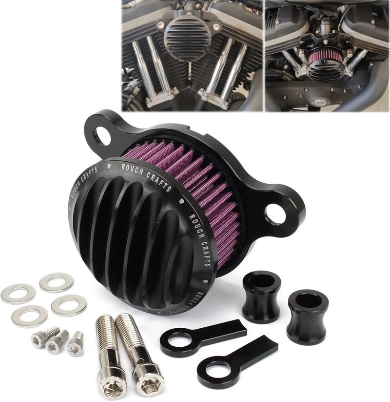DEMULAX Motorcycle Air Cleaner Intake Filter for Harley Sportster - Image 3