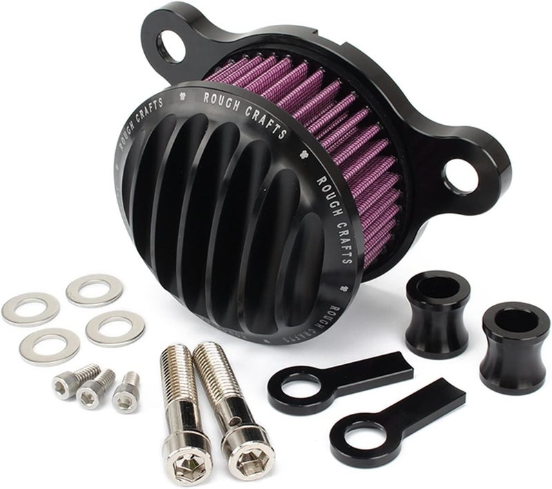 DEMULAX Motorcycle Air Cleaner Intake Filter for Harley Sportster - Image 1
