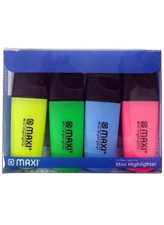 Maxi 4-Piece Mini Highlighter Multicolour  - Image 1
