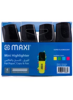 Maxi 4-Piece Mini Highlighter Multicolour  - Image 2