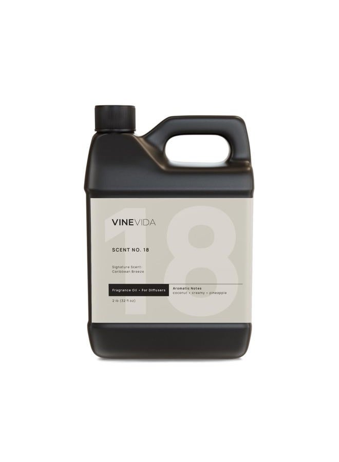 VINEVIDA Caribbean Breeze Fragrance Oil for Cold Air Diffusers - (32 Fl Oz) - Essential Oils for Diffuser Oil Refill & Air Freshener Room Spray - Image 1