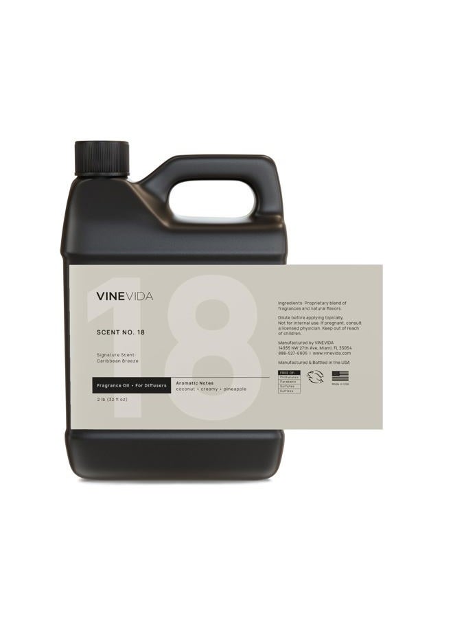 VINEVIDA Caribbean Breeze Fragrance Oil for Cold Air Diffusers - (32 Fl Oz) - Essential Oils for Diffuser Oil Refill & Air Freshener Room Spray - Image 2