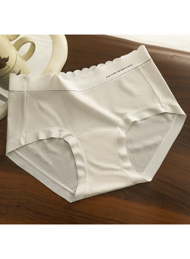 [independent Outfit] Pure Wind Seamless Mulberry Silk Girls' Underwear ~ 10a Antibacterial Lengthened Crotch Ladies Underwear