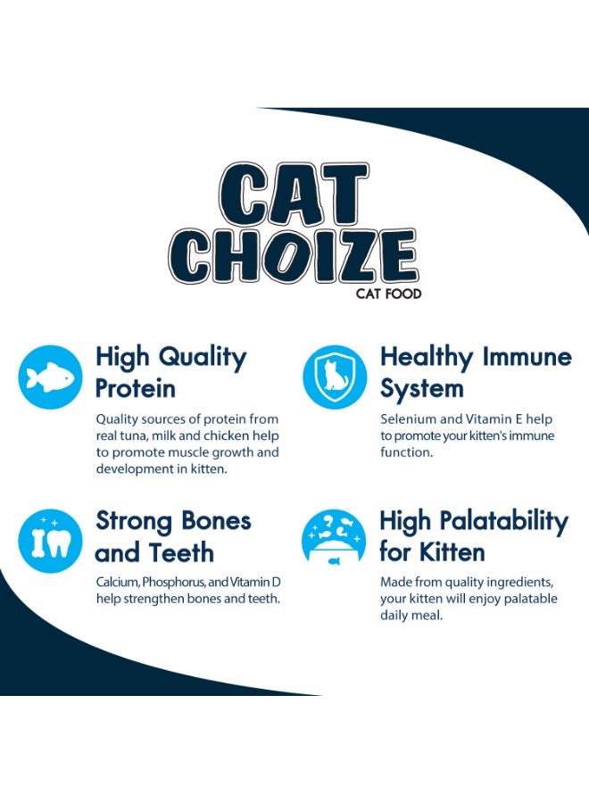 CAT'S CHOIZE Cat Choize Kitten Food Tuna With Milk 1 kg - Image 2