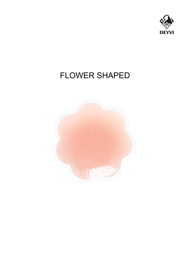 DEYVI Skin-Friendly Comfort Pads Silicone Sticky Bra Nipple Covers Support Reusable Ultra Soft Self Adhesive Breast  Covers with Storage Box for Women - Image 4
