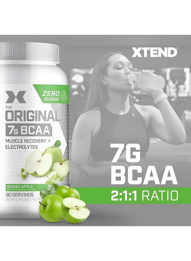 XTEND Original BCAA Powder Zero Sugar With Electrolytes for Hydration & Muscle Repair, Post-Workout Supplement, Smash Apple Flavor - 90 Servings - Image 5