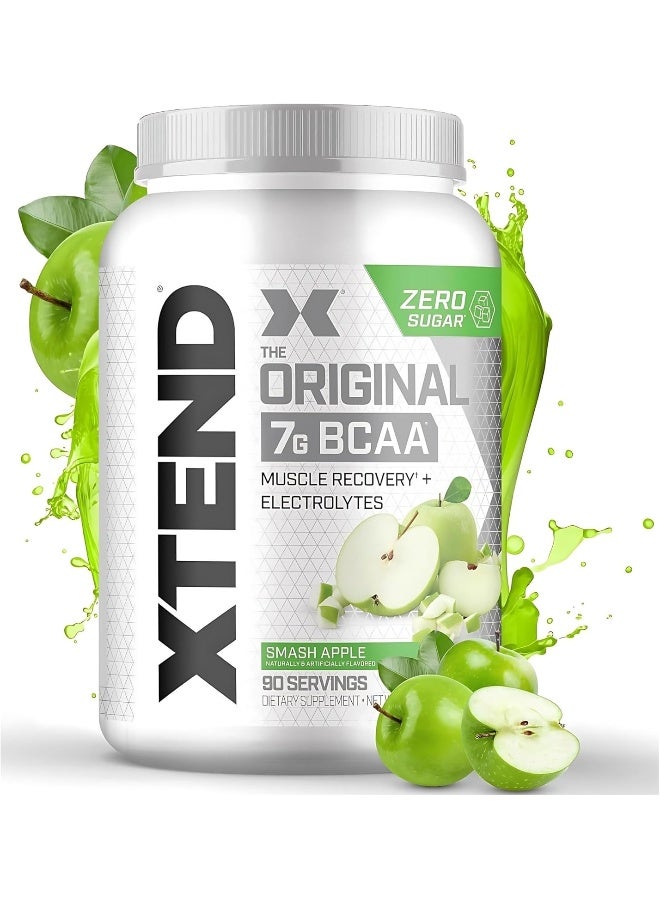 XTEND Original BCAA Powder Zero Sugar With Electrolytes for Hydration & Muscle Repair, Post-Workout Supplement, Smash Apple Flavor - 90 Servings - Image 2