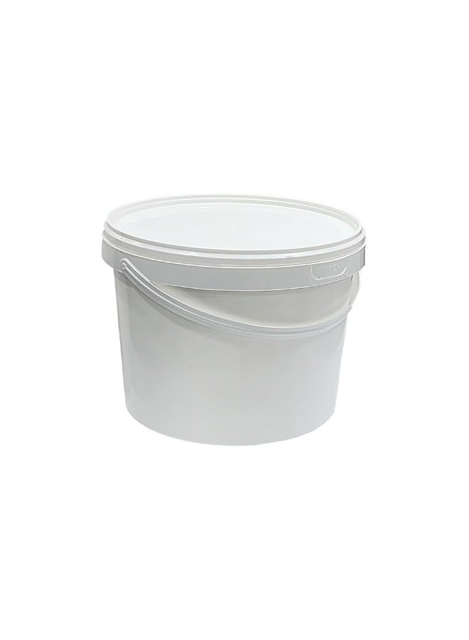 حزمة مثالية حاوية دلو برياني سعة 5 كجم باللون الأبيض – عبوة تحتوي على 5 قطع - Image 1