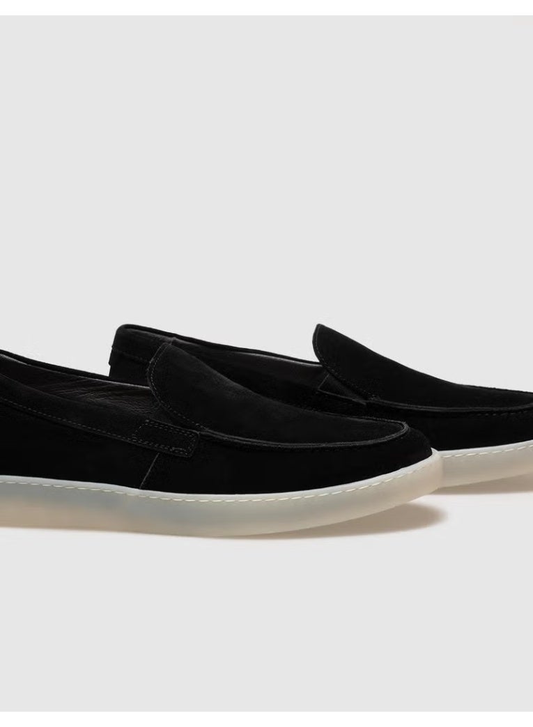 Cabani Genuine Leather Black Suede Men's Casual Shoes - Image 2