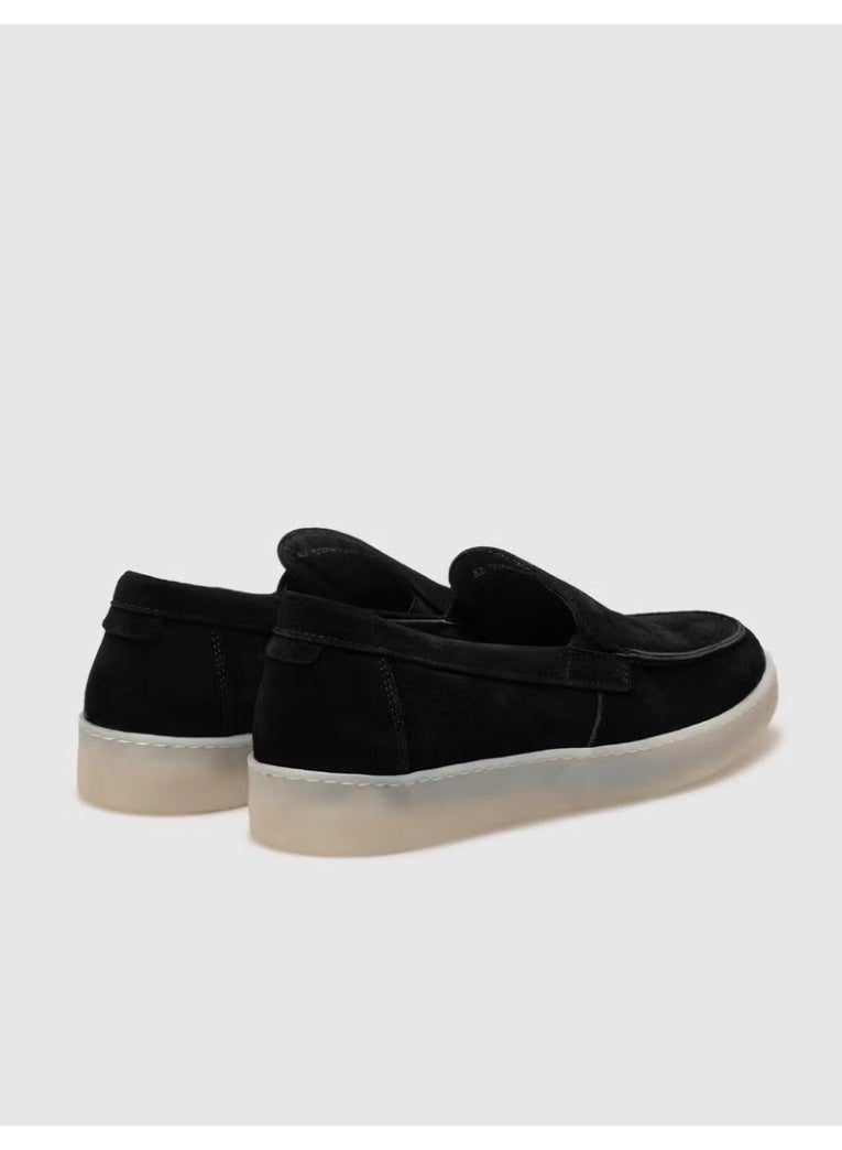 Cabani Genuine Leather Black Suede Men's Casual Shoes - Image 3