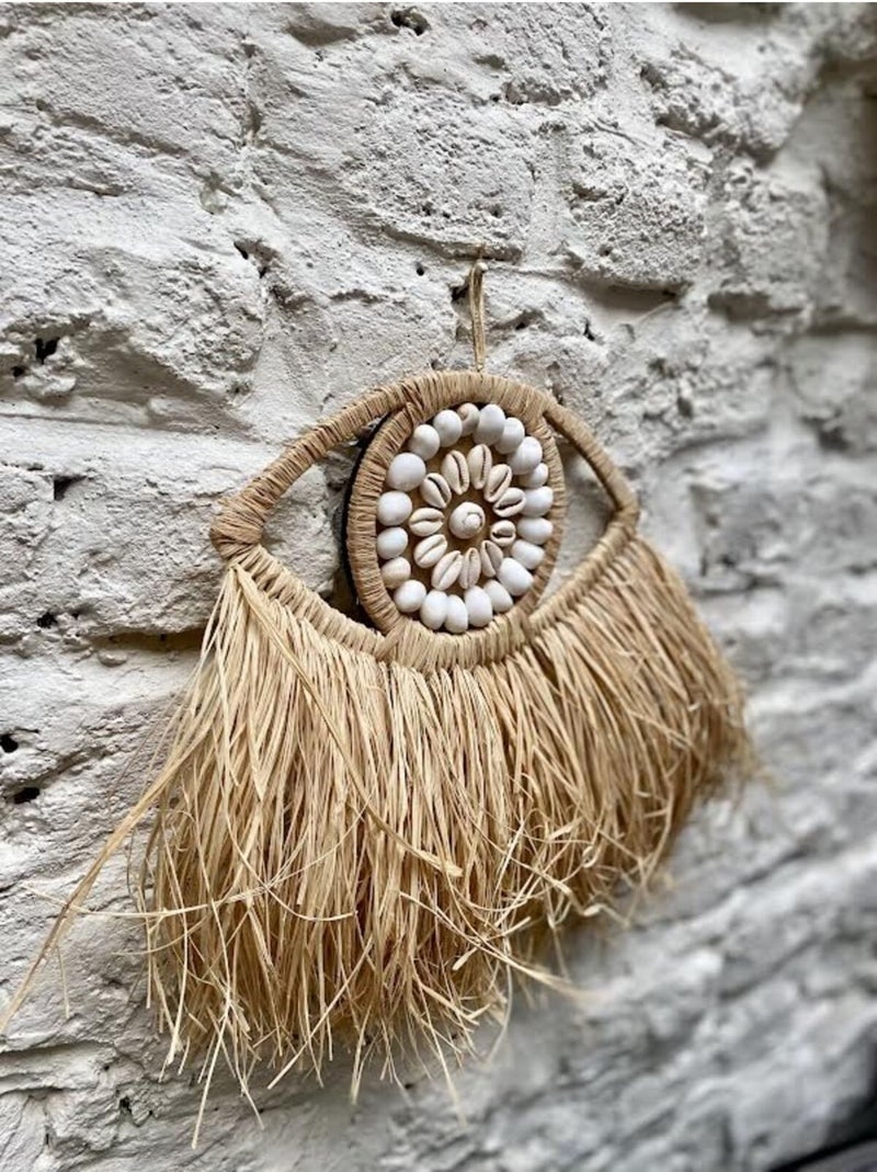 Straw Sea Shell Raffia Half Eye Model