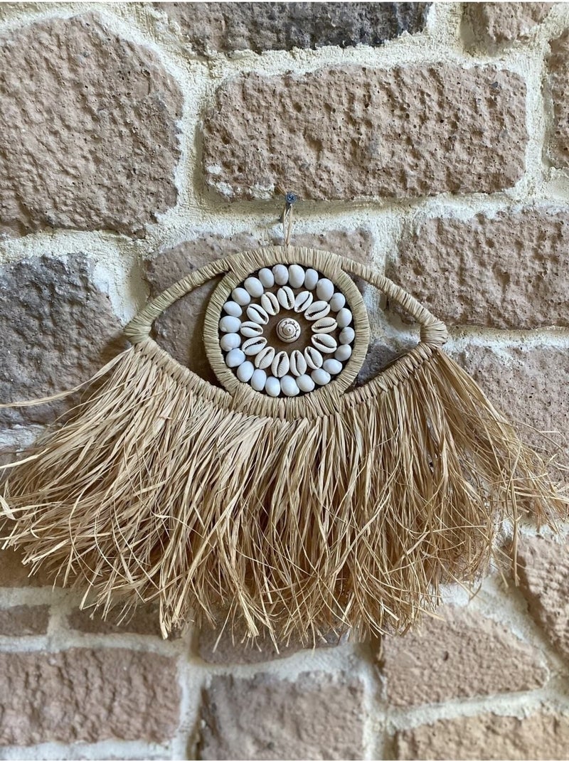 Straw Sea Shell Raffia Half Eye Model