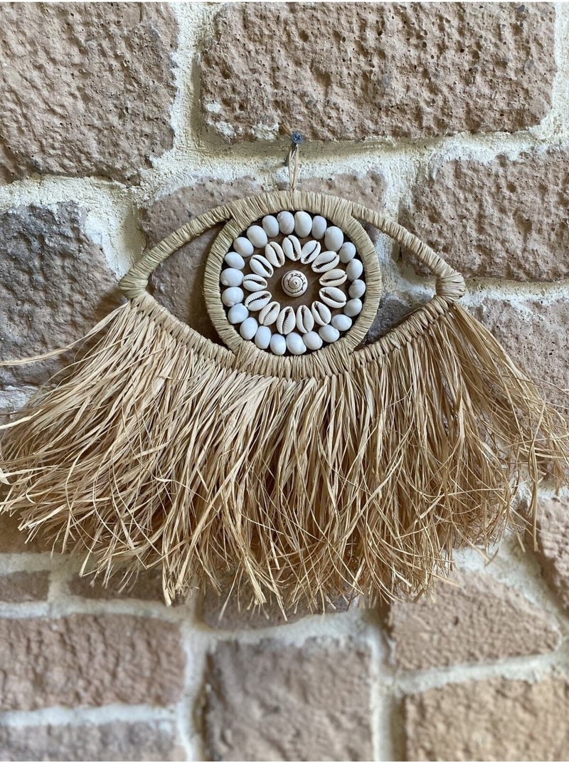 Straw Sea Shell Raffia Half Eye Model