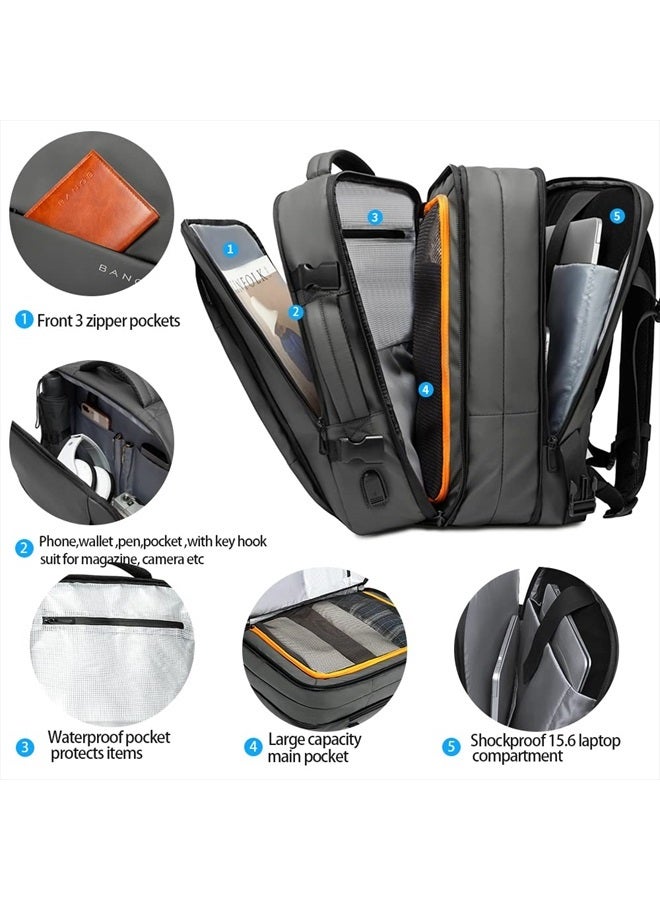 BANGE 35L Carry on Backpack,Travel Backpack for Women Men Airline Approved Gym Backpack Waterproof Business Laptop Daypack…  - Image 2