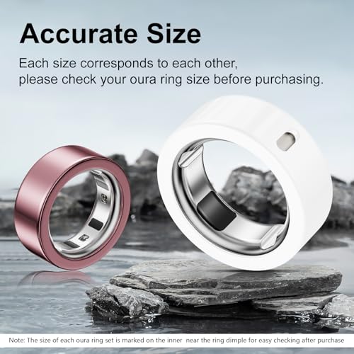 Hexasider 5 Pack Ring Cover Compatible with Oura Ring Gen 4/Oura Ring Gen 3 Horizon/Heritage, Abrasion-Resistant TPU Case for Oura Ring Protector Accessories for Oura Size 8 - Image 2