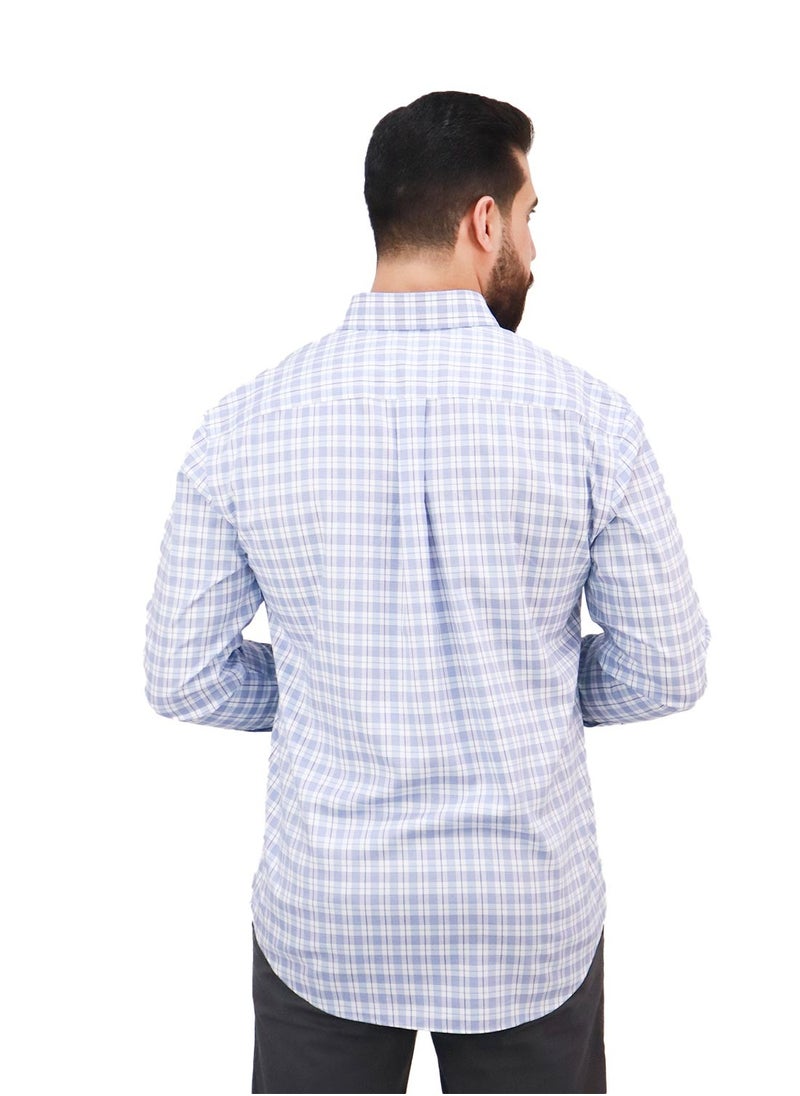 GIORDANO Men's Wrinkle-Free Shirt Blue  - Image 4