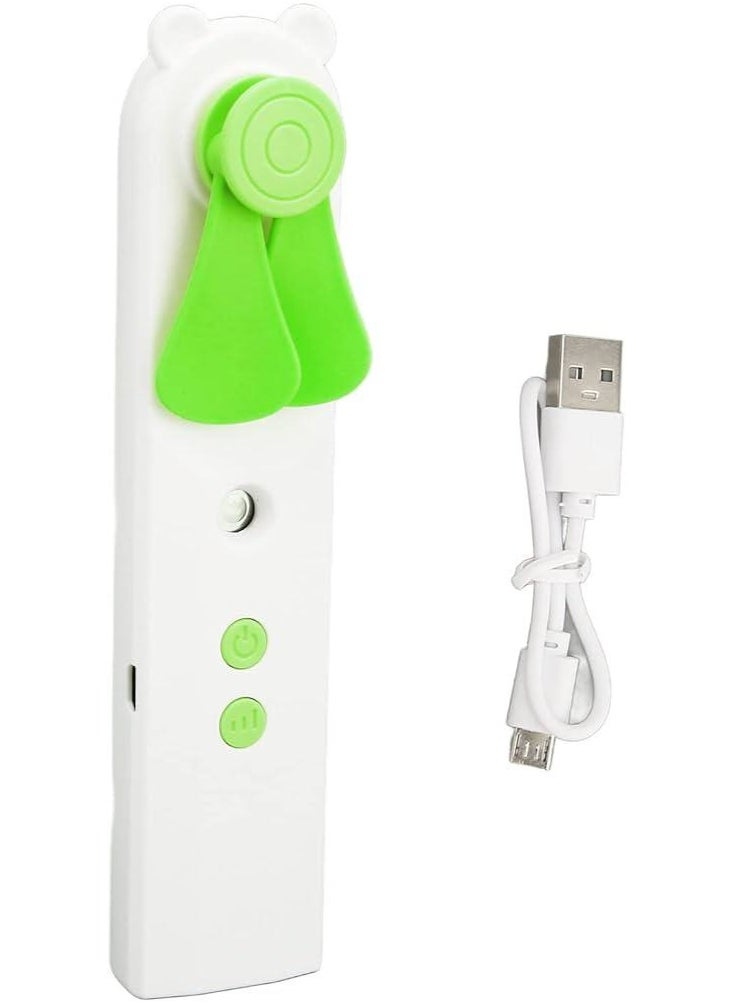NAMA 2 in 1 Portable Mist  Fan Sprayer, 2 Speed ​​Rechargeable Humidifier Cooler Fan Portable Water Mist for Home Facial Steamer Moisturizer Office Travel (green)  - Image 1