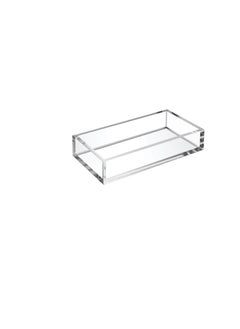 SMARTPOINTS Acrylic Napkin Holder Tray,8mm Thick Acrylic Guest Towel Holder 8.5x4 inches, Crystal Clear Table Cocktail Napkin Holder for Bathroom, Restaurant, Office, Commercial, Kitchen, Party  - Image 1