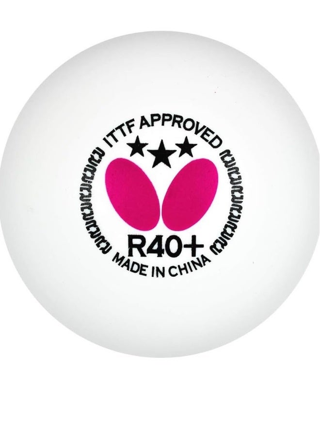 باترفلاي كرات تنس طاولة ثلاثية النجوم R40 – مجموعة من 3 كرات للتدريب واللعب الترفيهي - Image 2