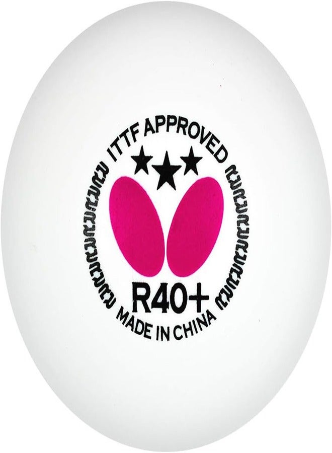 BUTTERFLY 3-Star R40 Table Tennis Balls – Set of 3 for Training & Casual Play - Image 2