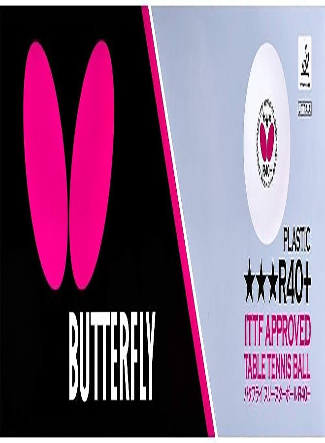 BUTTERFLY 3-Star R40 Table Tennis Balls – Set of 3 for Training & Casual Play - Image 5