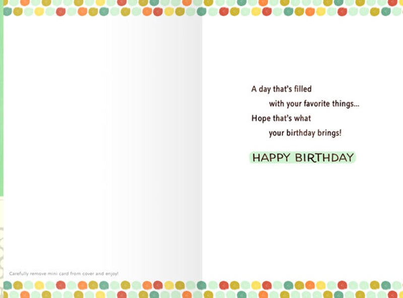 Hallmark Birthday Card (Dog with Cupcake) - Image 2