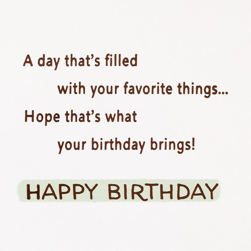 Hallmark Birthday Card (Dog with Cupcake) - Image 4