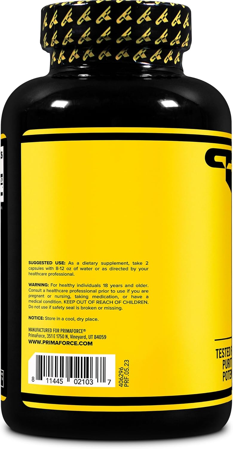 Primaforce LArginine 300 Capsules 150 Servings  1000 mg LArginine Per Serving  Extra Strength Amino Acid Supplement for Men and Women  Gluten Free NonGMO - Image 3