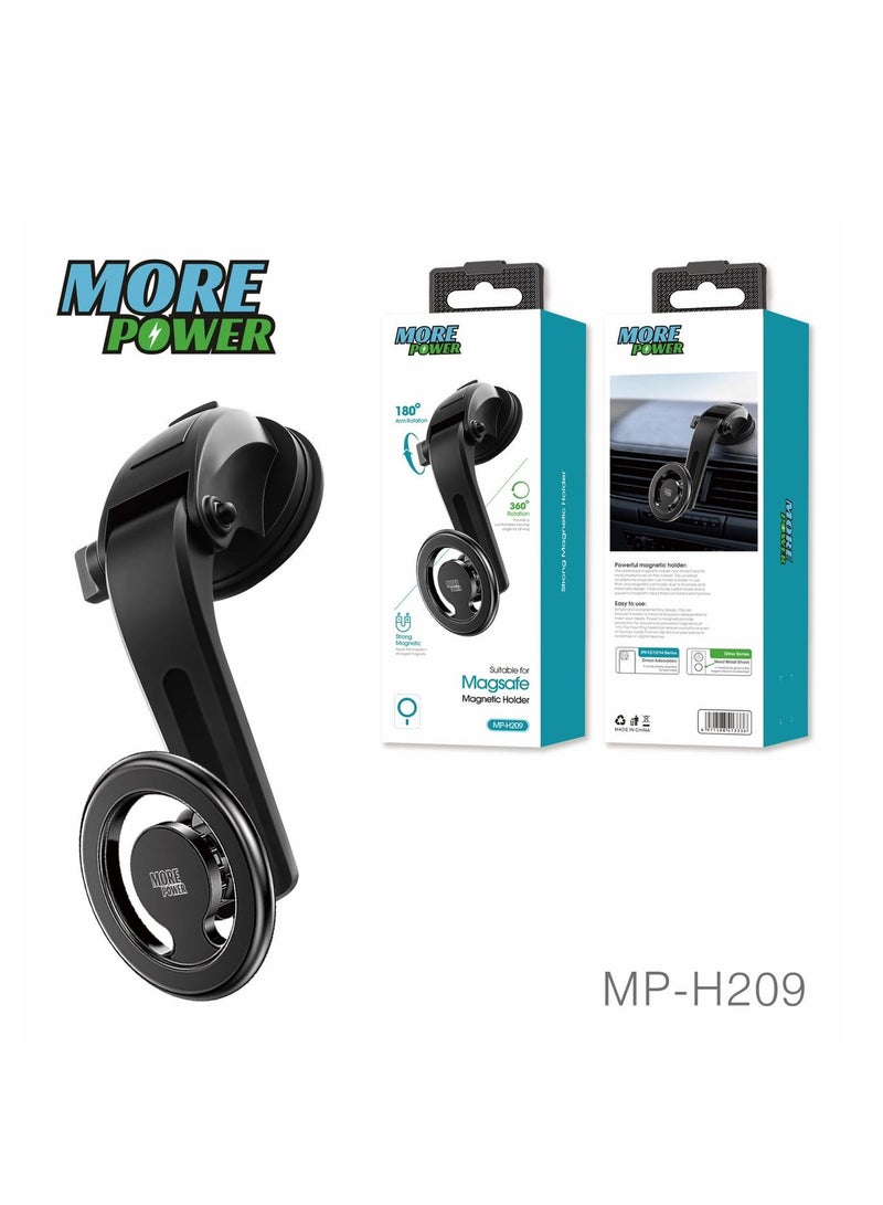 مور بور حامل هاتف السيارة المغناطيسي بخاصية Magsafe قابل للدوران 180 درجة متوافق مع جميع الأجهزة من مور بور - Image 1