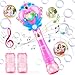 Beria Toys for Girls Princess Toy Bubble Wand Birthday Gifts for 3 4 5 6 7 8 Years Old Girl Bubbles Machine Fairy Wands for Kids Light Up with Bubble Solution Toddler Girl Toys Age 45 - Image 2