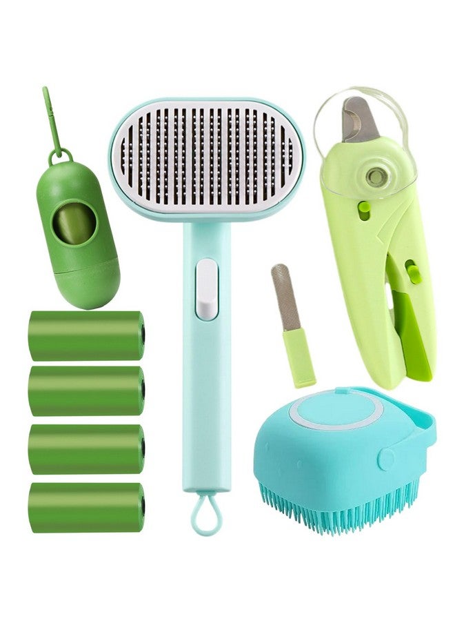 Generic Dog cleaning and grooming 8-piece set, nail files with LED Light and Nail file, dog comb, cleaning brush, Bags Dispenser and trash waste bag, dog poop bags dispenser, grooming supply package - Image 5