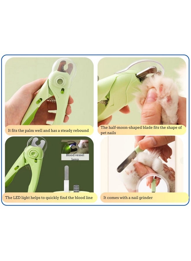 Generic Dog cleaning and grooming 8-piece set, nail files with LED Light and Nail file, dog comb, cleaning brush, Bags Dispenser and trash waste bag, dog poop bags dispenser, grooming supply package - Image 2