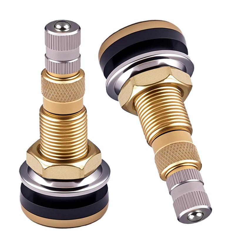 3DSKY TR618A Brass Metal Valve Stems 3DSKY Tubeless Air Liquid Tractor Grader Valve Stems for Agricultural Equipment Industrial Wheels Ideal Clamp in Replacement Parts - Image 3
