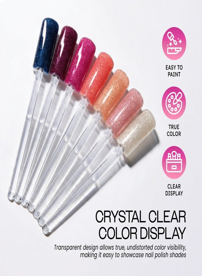 Pana Beauticom Clear Extra Nail Display Tip Sticks (Quantity: 100 Pieces) - Image 4