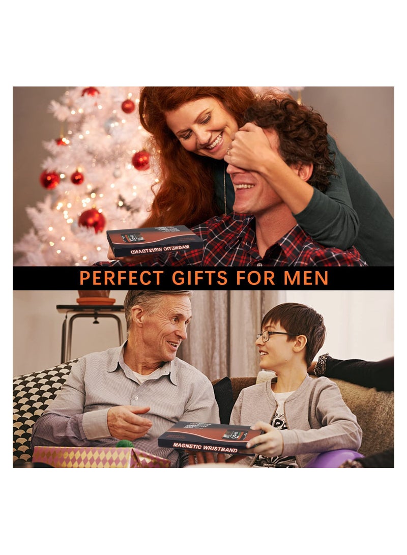 Magnetic Wristband with 15 Strong Magnets for Holding Screws, Nails, Drill Bits,  Tool Gift for Dad, Husband, Handyman - Image 5