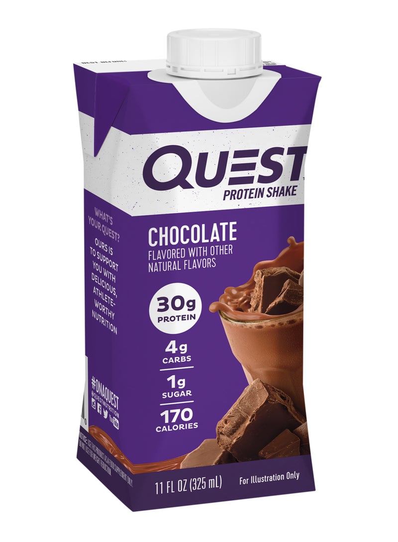Quest Chocolate Protein Milkshake 325ml - Image 3