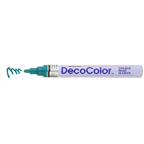 Uchida 300-C-73 Marvy Deco Color Broad Point Paint Marker, Teal - Image 3